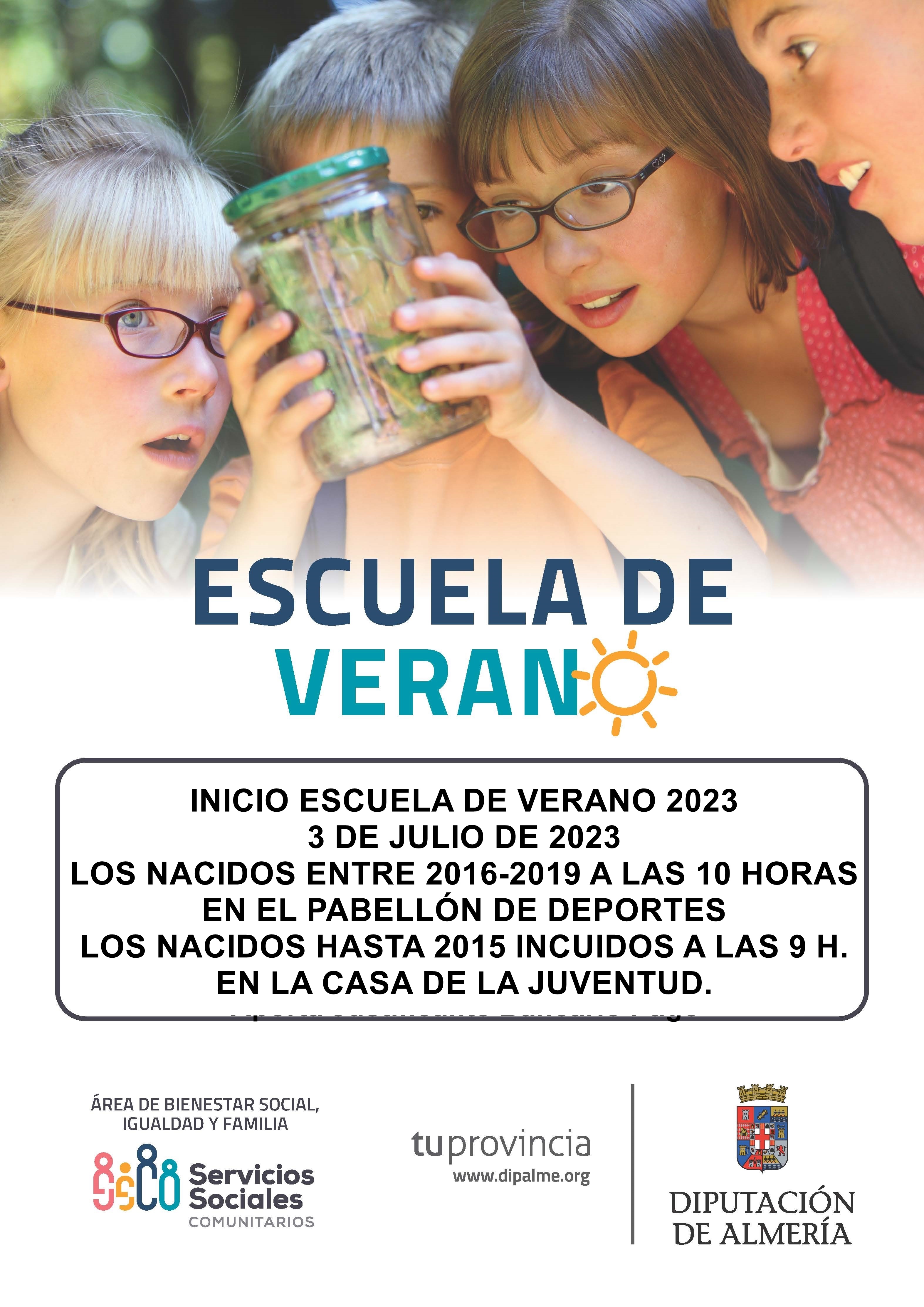 INICIO ESCUELA DE VERANO 2023